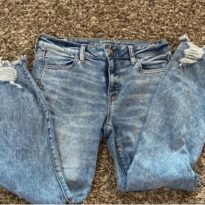 American Eagle Stretch Distressed Skinny Jeans